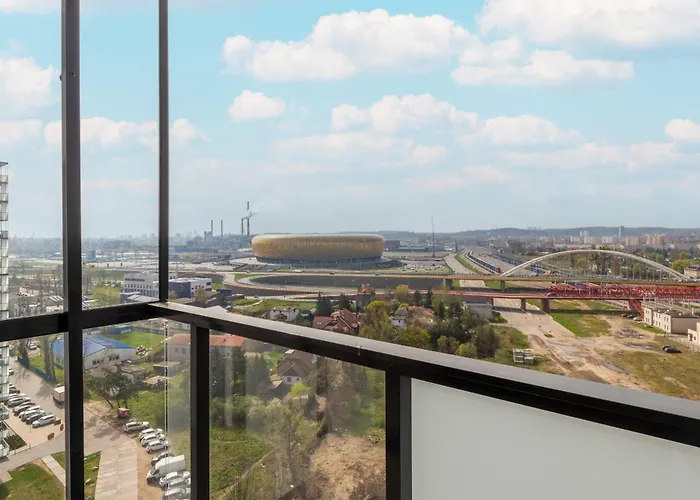 Nowa Letnica Z Parkingiem I Balkonem Przy Stadionie Polsat Arena By Renters * גדנסק